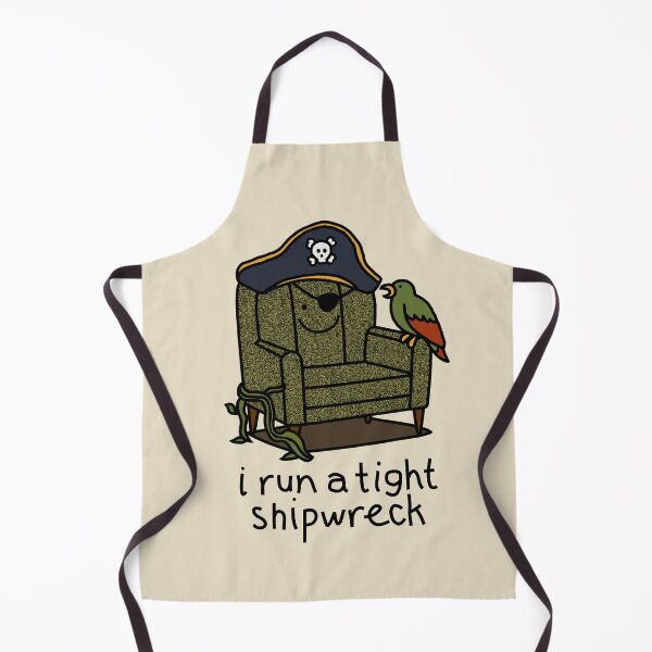 Item preview, I Run A Tight Shipwreck Pirate Captains Chair Pun designed and sold by ellenhenry.