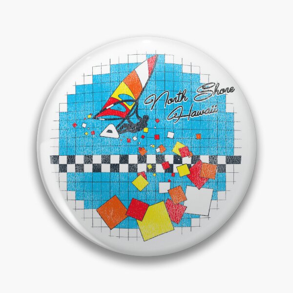 Item preview, Retro 70s/80s Style Windsurfing Graphic North Shore Hawaii designed and sold by darklordpug.