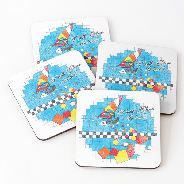 Item preview, Retro 70s/80s Style Windsurfing Graphic North Shore Hawaii designed and sold by darklordpug.