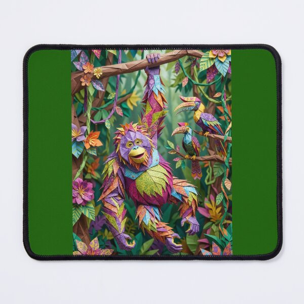 Item preview, Origami Orangutan with Origami Hornbills designed and sold by Tridentulus.
