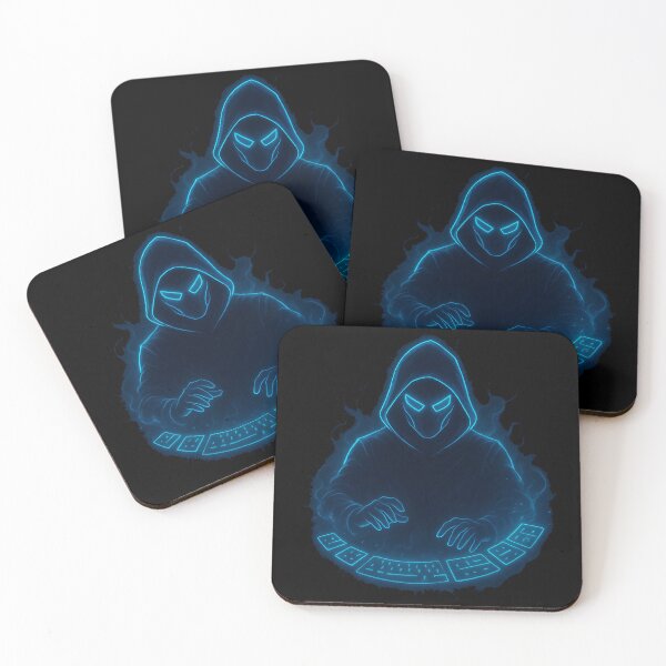 Item preview, Neon Hacker With Digital Cards (Center Print) designed and sold by W-Rm.