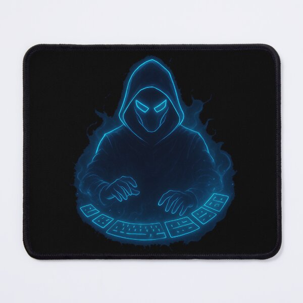 Item preview, Neon Hacker With Digital Cards (Center Print) designed and sold by W-Rm.