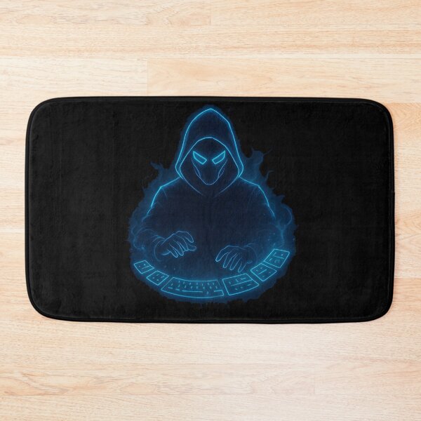 Item preview, Neon Hacker With Digital Cards (Center Print) designed and sold by W-Rm.