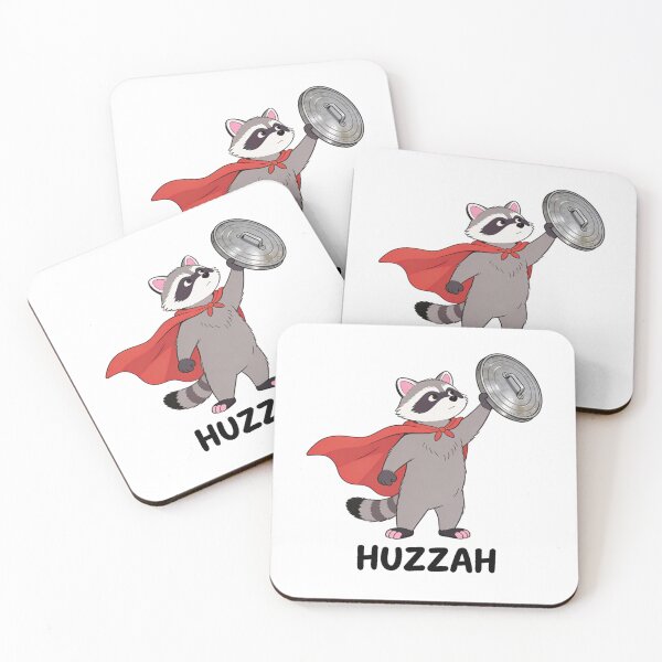 Item preview, Huzzah Raccoon Knight - Hero of the Trash Kingdom designed and sold by MotivaChic.