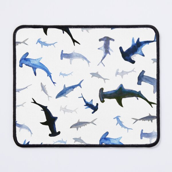 Item preview, Blue sharks carefully in watercolour  designed and sold by VitSArt.