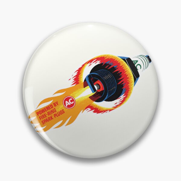 Item preview, AC Fire Ring Spark plugs - 1960s vintage rod, gasser, street or race car. designed and sold by retropetrol.