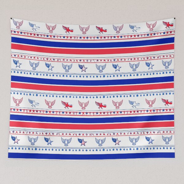 Item preview, Patriot Eagle and Star Stripe Seamless Repeat designed and sold by Sharon Schwalbe.