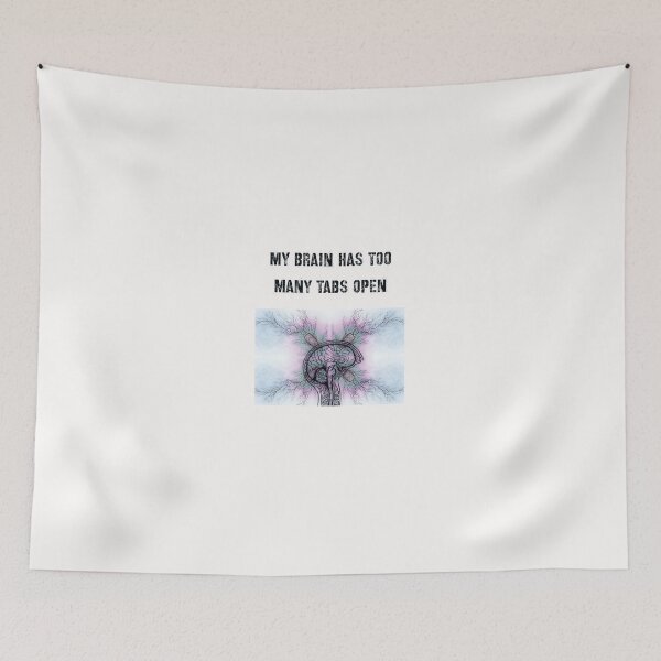 Item preview, Funny ADHD Shirt .My Brain Has Too Many Tabs Open .Neurodivergent Humor Tee designed and sold by Dasun  Max.