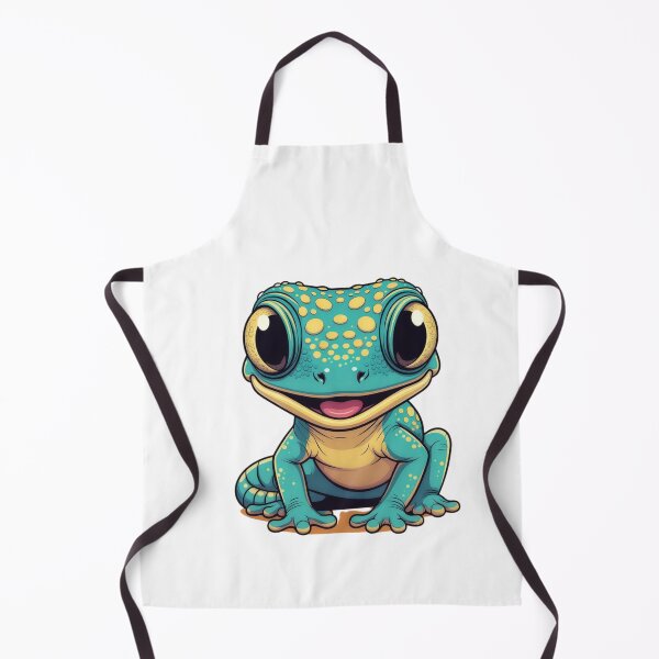Item preview, Cute Smiling Teal Gecko designed and sold by Combat Skies.