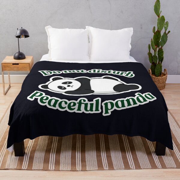Item preview, Do Not Disturb – Peaceful Panda Illustration designed and sold by soletstudio.