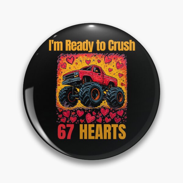 Item preview, I'm Ready to Crush 67 Hearts Illustration designed and sold by StaticMood.