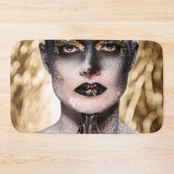 Item preview, Black and Gold Woman Body Paint Art Fashion designed and sold by Velvetia.