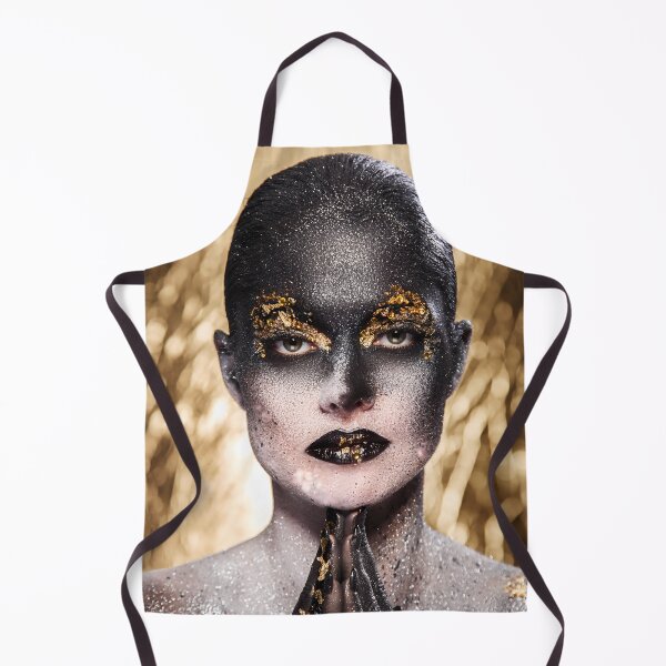 Item preview, Black and Gold Woman Body Paint Art Fashion designed and sold by Velvetia.