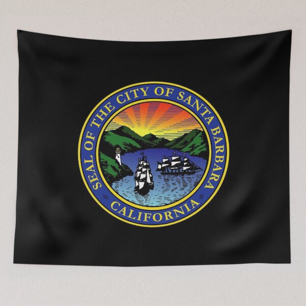 Item preview, Santa Barbara City Seal California Vintage Badge designed and sold by Oniyasha.