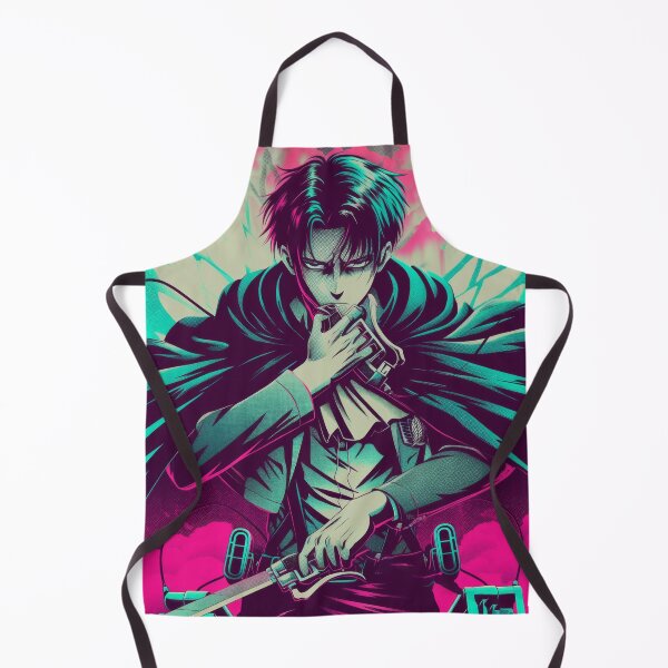 Aperçu de l'œuvre Levi Ackerman Tueur de Titans Néon créée et vendue par AnimeArsenalPrints.