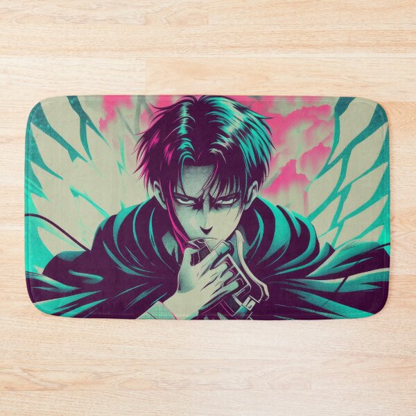 Artikelvorschau, Levi Ackerman, Neon-Titanentöter entworfen und verkauft von AnimeArsenalPrints.