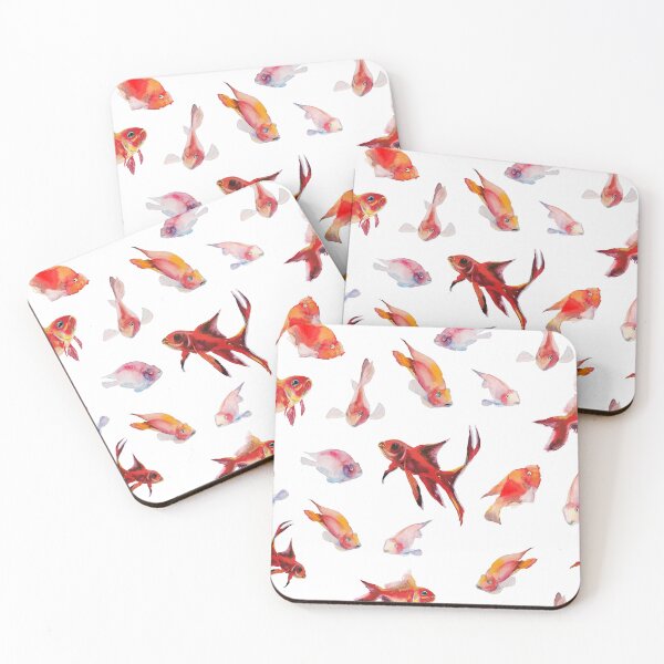 Item preview, A pattern of goldfish carefully captured in watercolour designed and sold by VitSArt.