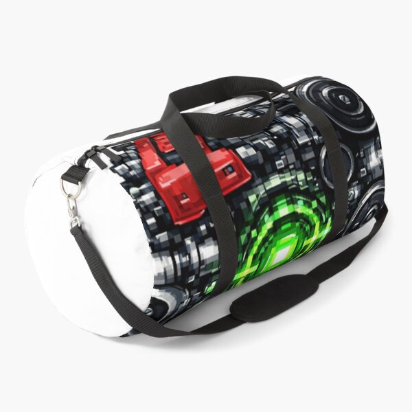 Item preview, Futuristic Pixel Engine Illustration | Cyberpunk Mechanical Art with Neon Core designed and sold by TorqueThread.