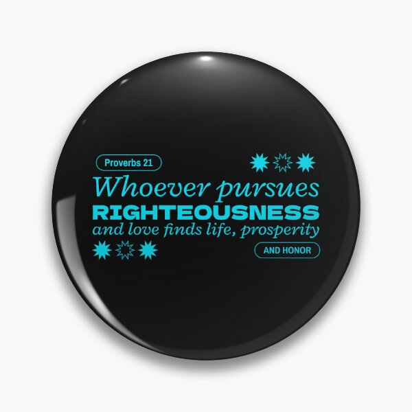 Item preview, Whoever pursues righteousness bible verse designed and sold by SNW-Collective.