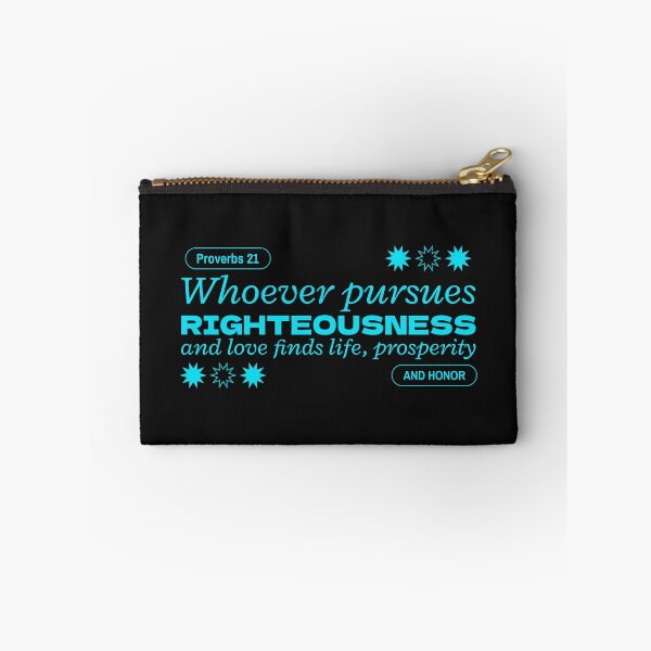 Item preview, Whoever pursues righteousness bible verse designed and sold by SNW-Collective.