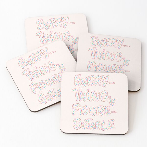 Item preview, Everything Is Figureoutable Motivational Affirmation designed and sold by SaltedBeachPaperie.