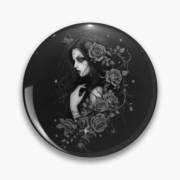 Item preview, Roses Thorns Dark Aesthetic Gothic Emo Alt Girl designed and sold by MyFreakyWorld.