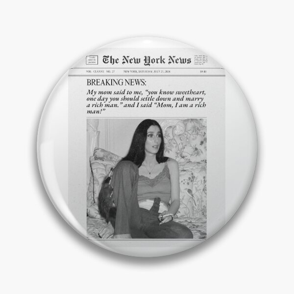 Item preview, Cher Quote Mom I Am A Rich Man  designed and sold by SaltedBeachPaperie.
