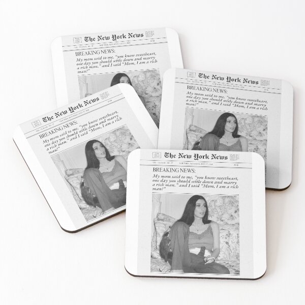 Item preview, Cher Quote Mom I Am A Rich Man  designed and sold by SaltedBeachPaperie.