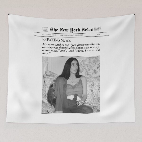 Item preview, Cher Quote Mom I Am A Rich Man  designed and sold by SaltedBeachPaperie.