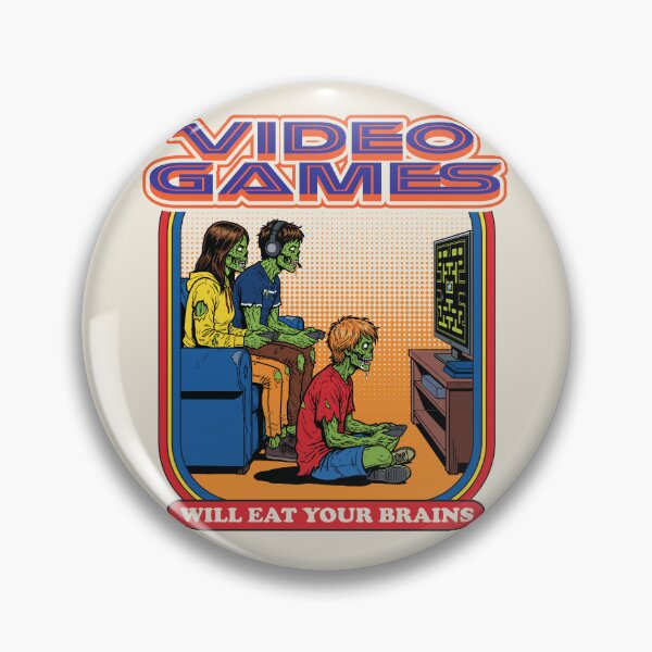 Item preview, Video Games Will Eat Your Brains Lts designed and sold by Alema Art.