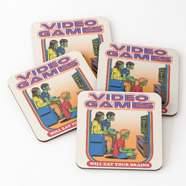 Item preview, Video Games Will Eat Your Brains Lts designed and sold by Alema Art.
