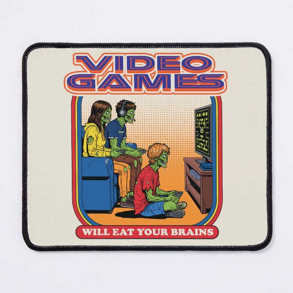 Item preview, Video Games Will Eat Your Brains Lts designed and sold by Alema Art.