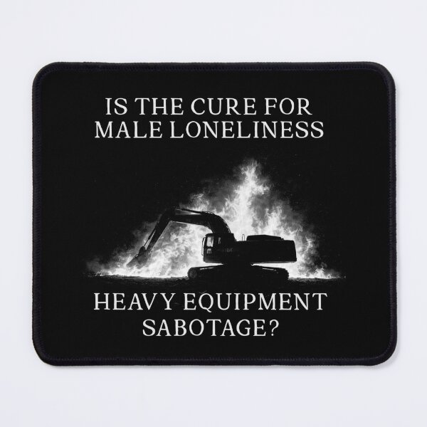 Item preview, The Cure for Male Loneliness – Eco Leftist Subversion Art for Earth Defenders designed and sold by RandyHaskins.