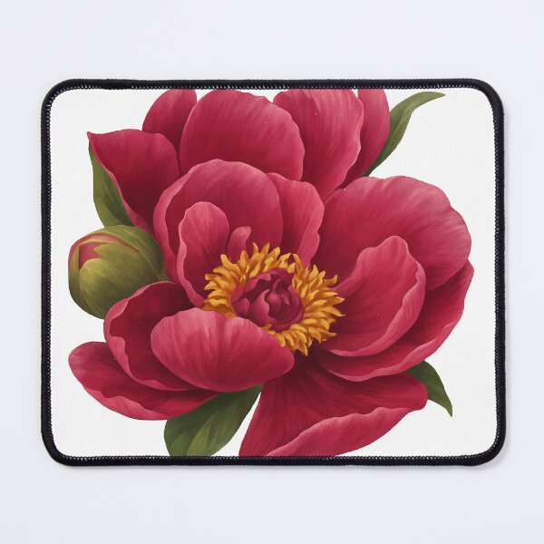 Item preview, Pink peony with a bud designed and sold by VitSArt.