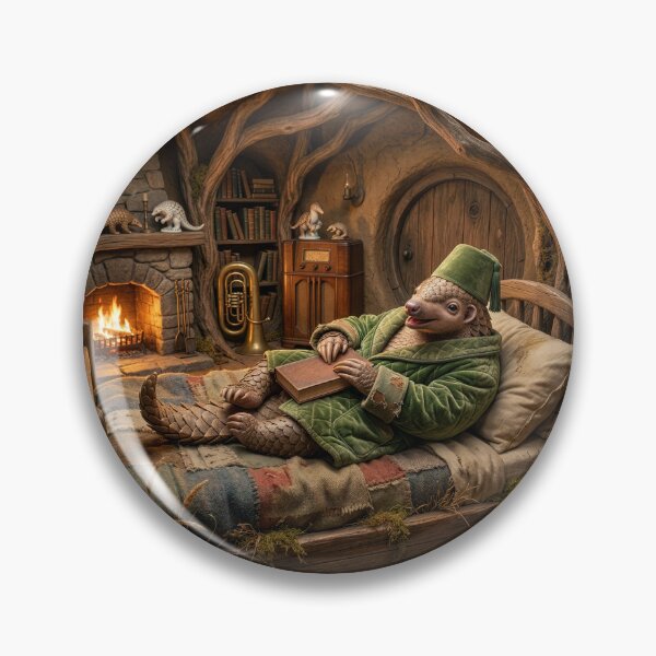 Item preview, Happy Pangolin Snuggled up in His Borrow designed and sold by Tridentulus.