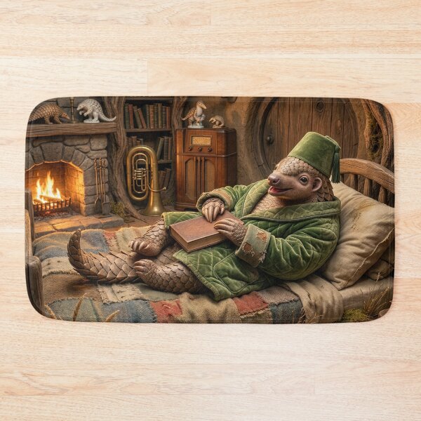 Item preview, Happy Pangolin Snuggled up in His Borrow designed and sold by Tridentulus.