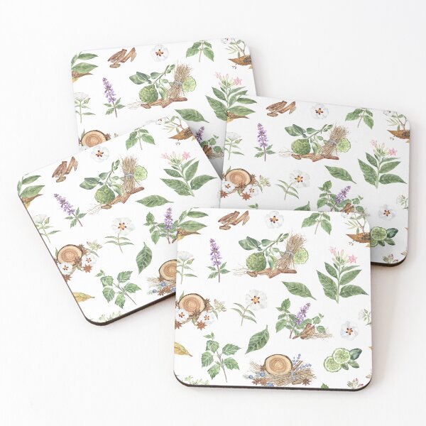 Item preview, Fragrant Plants Botanical Pattern designed and sold by Flowersforbear.