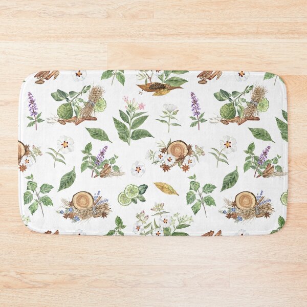 Item preview, Fragrant Plants Botanical Pattern designed and sold by Flowersforbear.