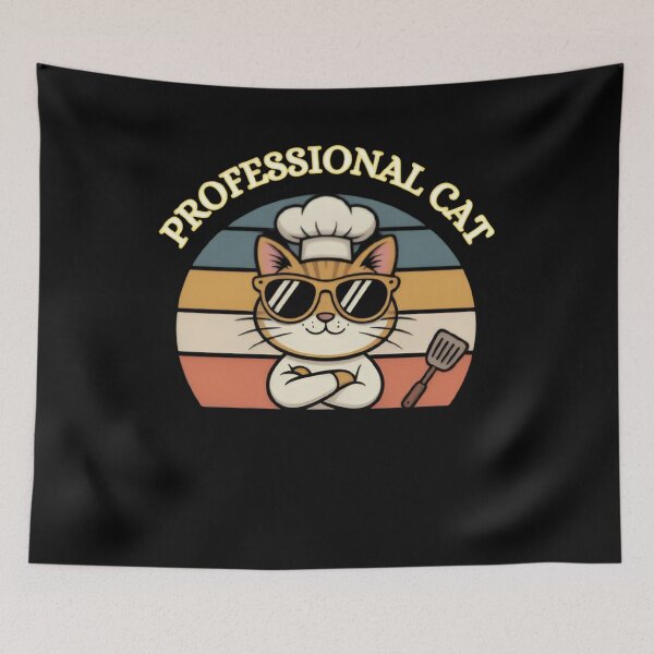Item preview, Professional Cat Chef Funny Cooking designed and sold by aymora.