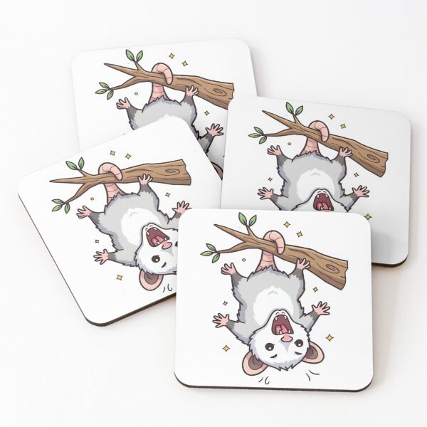 Item preview, Screaming Possum Hanging Upside Down Anxiety Humor Art designed and sold by ARTReMi.