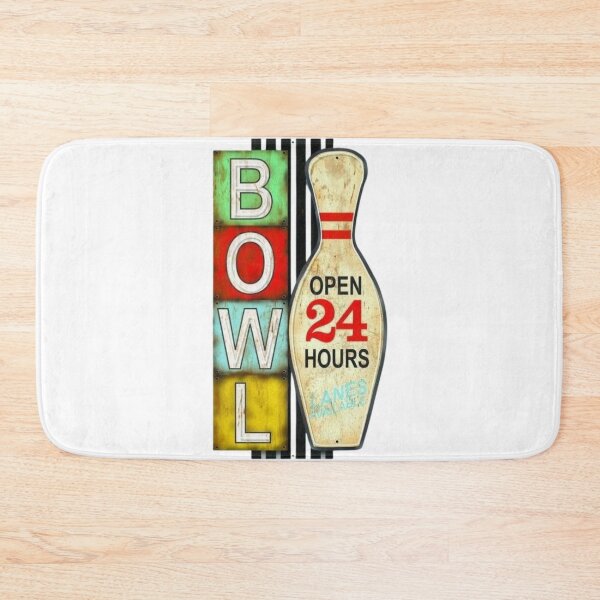 Item preview, Bowling Alley Vintage Sign Open 24 Hours designed and sold by Oniyasha.