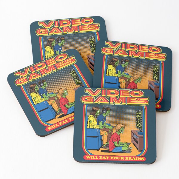 Item preview, Video Games Will Eat Your Brains Dks designed and sold by Alema Art.