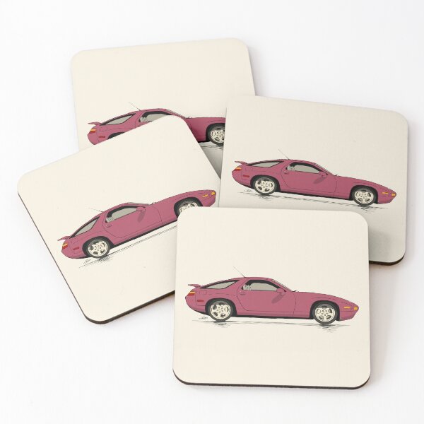 Item preview, 928 GTS Raspberry Red hand drawn Illustration  designed and sold by blackdogshop.