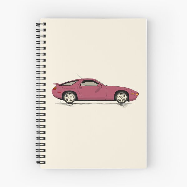Item preview, 928 GTS Raspberry Red hand drawn Illustration  designed and sold by blackdogshop.