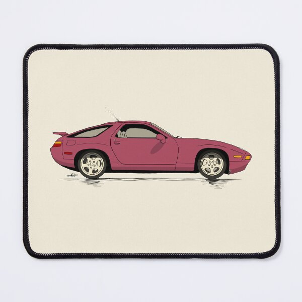 Item preview, 928 GTS Raspberry Red hand drawn Illustration  designed and sold by blackdogshop.