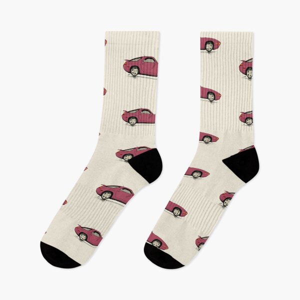 Item preview, 928 GTS Raspberry Red hand drawn Illustration  designed and sold by blackdogshop.