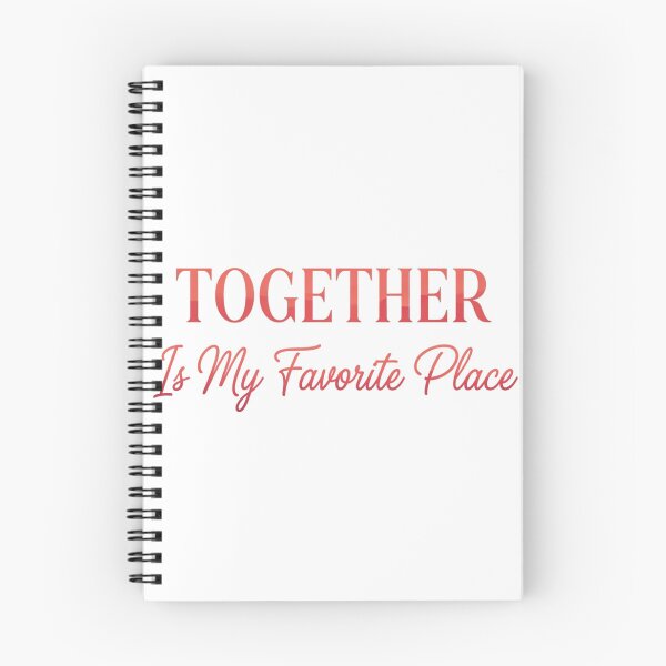 Item preview, Together Is My Favorite Place - Romantic Red Typography designed and sold by Heartlines Studio.