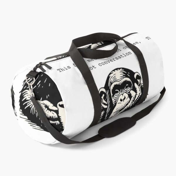 Item preview, This Face Means I Need Coffee, Not Conversation : Funny Monkey Illustration designed and sold by Kruti Collection.