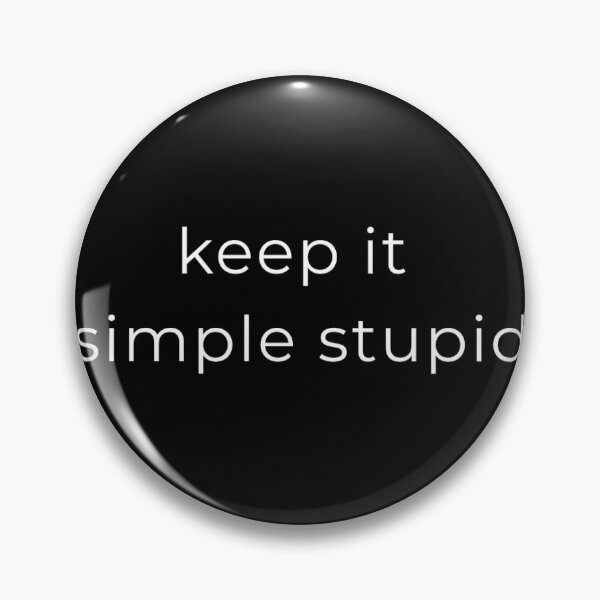 Item preview, Minimalist Quote Poster - KEEP IT SIMPLE STUPID designed and sold by talenciakos.
