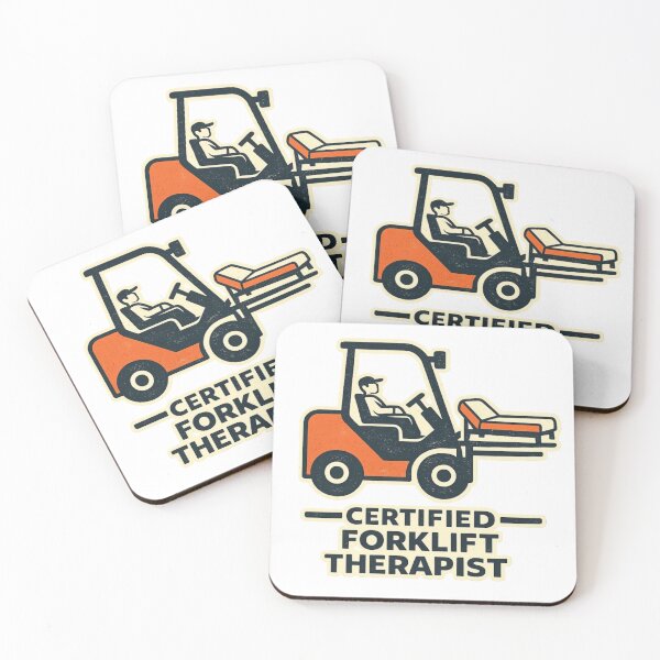 Item preview, Certified Forklift Therapist Retro Design designed and sold by RetroNibylander.